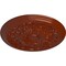 Ekena Millwork Damon Ceiling Medallion (Fits Canopies up to 3 3/8"), Hand-Painted Firebrick, 20"OD x 1 1/2"P CM20DAFIF - alternate 4